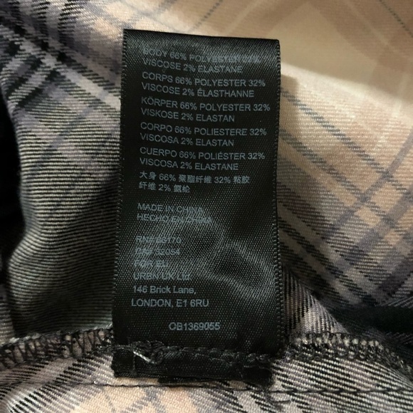 URBAN OUTFITTERS Keya Plaid Mini Dress Size L - Picture 7 of 7